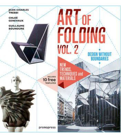 Hardback book "The Art of Folding Vol 2" exploring origami techniques for artists and designers, featuring stunning visuals.