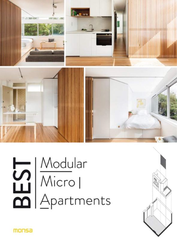 A collection of stylish modular micro apartments showcasing innovative designs for efficient urban living in small spaces.