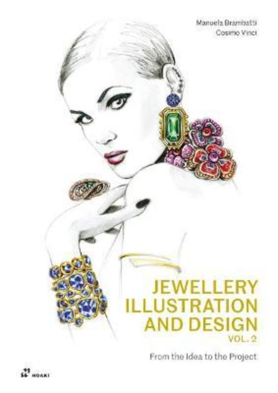 Illustration guidebook cover featuring intricate jewelry designs, ideal for aspiring artists and professionals.