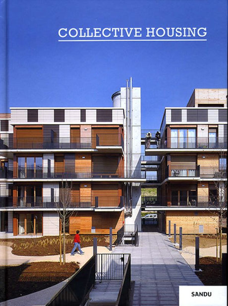 A hardback book showcasing innovative architectural designs for space-efficient collective housing in urban environments.