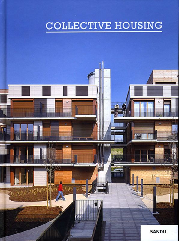 A hardback book showcasing innovative architectural designs for space-efficient collective housing in urban environments.