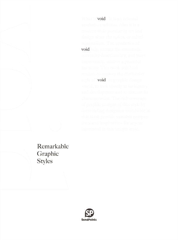 Book cover of "Remarkable Graphic Styles: Void," showcasing minimalism inspired by oriental traditions and modern design principles.