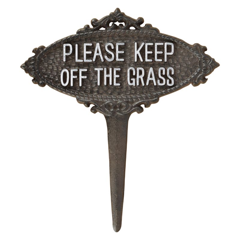 Sign - Keep Off The Grass (23cm)