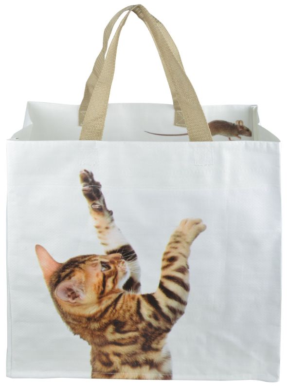 Set of 24 cat and mouse shopping bags, 40cm, durable and eco-friendly, perfect for groceries and everyday outings.