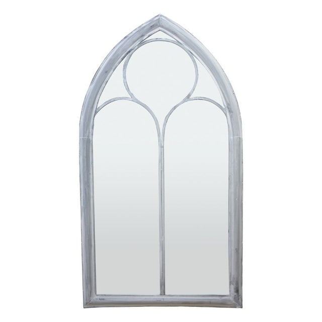 Elegant Church Window garden mirror (112cm) reflects beauty and creates a spacious feel in outdoor spaces.