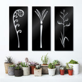 Stunning 230 x 550 mm black ACM wall art, perfect for indoor or outdoor spaces, combining elegance and durability.