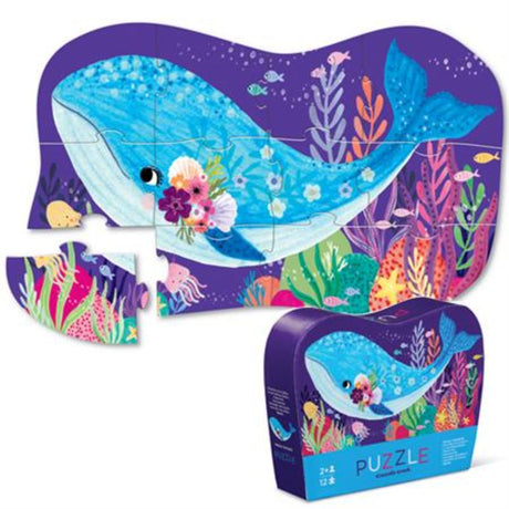 Mini Puzzle featuring two cute koalas among flowers on a whale backdrop, perfectly sized for toddler hands.