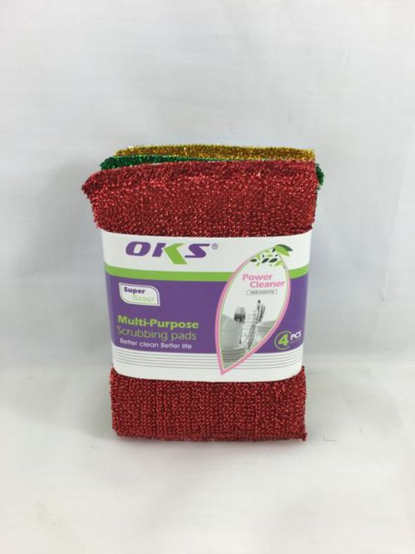 Set of 48 JTP scourer pads, perfect for effective kitchen cleaning and tackling stubborn stains on cookware.