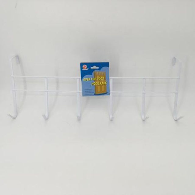 Over the door hook rack set of 10 for hanging coats, bags, and accessories; stylish and space-saving solution.