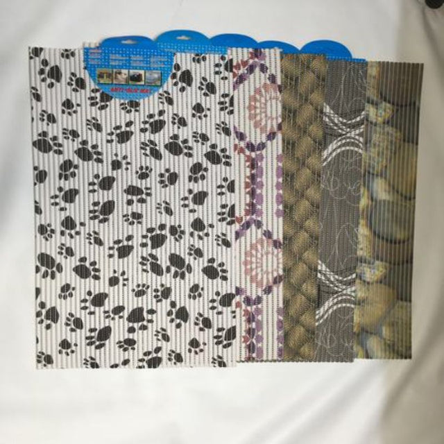 Set of 12 non-slip mats (40 x 66cm) great for safety in homes and offices, stylish designs for various indoor settings.