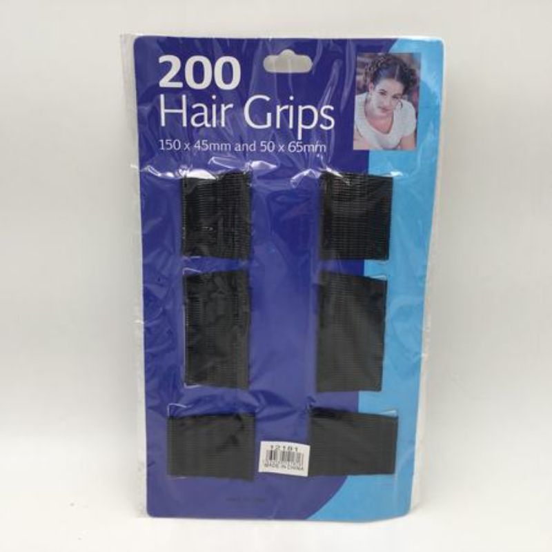 Set of 12 premium hair clips, each 150 x 45mm, designed for secure styling and comfort, perfect for all hair types.