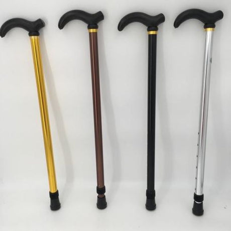 Set of 12 stylish extendable walking sticks with various designs, high-quality materials, and comfortable grips for mobility support.