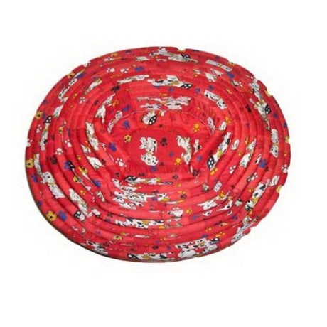 Cozy red pet beds (10-pack) for dogs and cats, offering comfort, style, and a non-slip base for safety.
