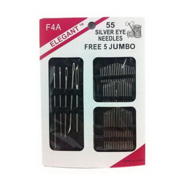 A versatile Sewing Needle Set with 12 needles for hand-sewing, quilting, and repairs on various fabrics.