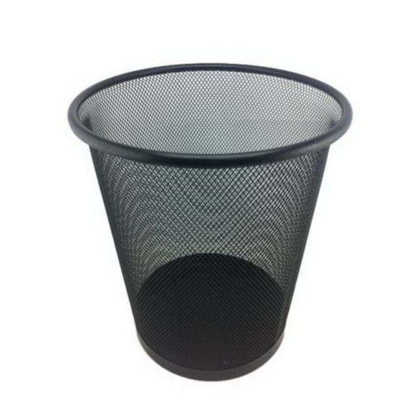 Set of 12 black rubbish bins designed for stylish and efficient waste management in homes and commercial spaces.