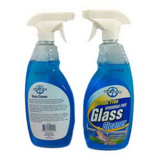 Set of 6 bottles of non-toxic 650ml Glass Cleaner for streak-free, sparkling clean windows and glass surfaces.