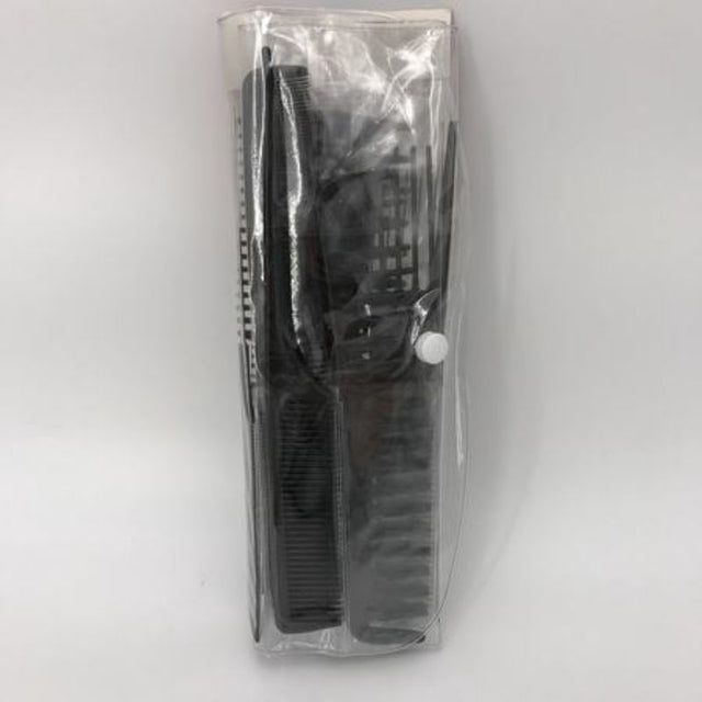 Set of 12 packs of premium combs, each with 10 durable combs for versatile hair styling and grooming.