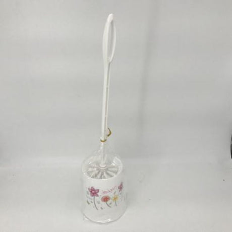 Set of 12 elegant white toilet brushes with sturdy handles for effective and hygienic bathroom cleaning.