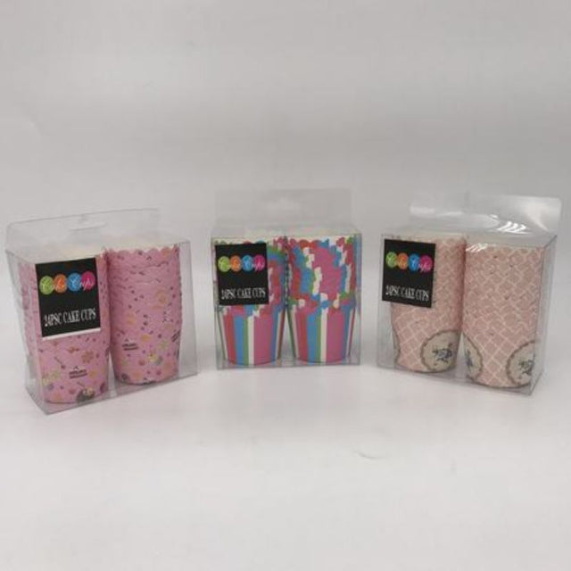 Vibrant assorted cake cups for baking, 288 pieces, perfect for stylishly serving desserts at any special occasion.