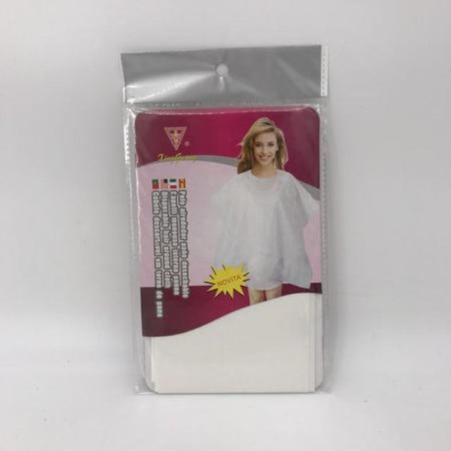 Set of 12 waterproof dye hair aprons, ideal for salons and home use, protecting clothes from stains with adjustable straps.