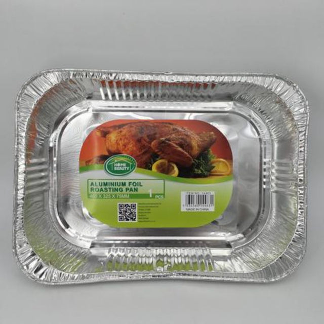 Set of 12 durable aluminum foil trays, 465MM, ideal for cooking, baking, and serving a variety of dishes.