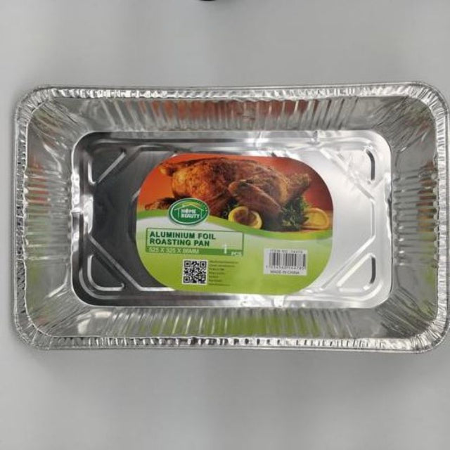 Durable aluminum foil BBQ roasting pans, 525mm, pack of 12, perfect for grilling and easy cleanup for outdoor cooking.