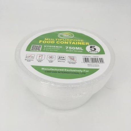 Versatile 15CM plastic food containers set of 60, perfect for meal prep, storage, and organization, microwave and freezer safe.