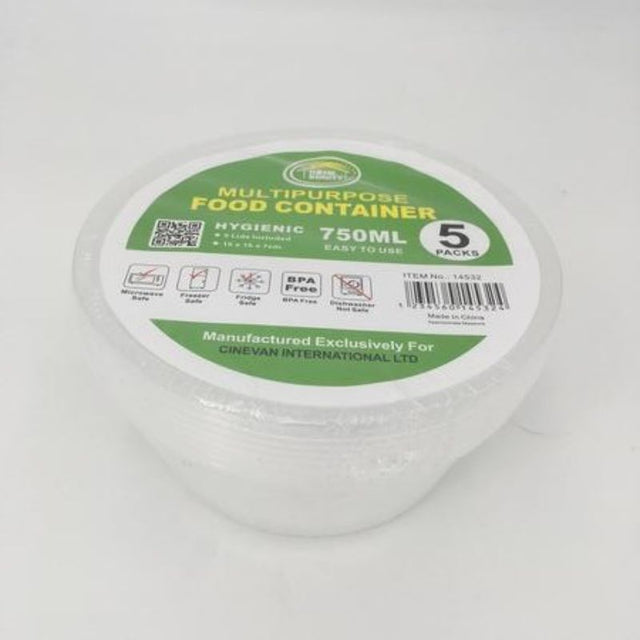 Versatile 15CM plastic food containers set of 60, perfect for meal prep, storage, and organization, microwave and freezer safe.