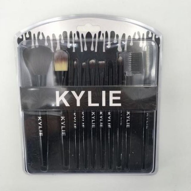 Makeup Brush Set 2: Complete 12 brush collection for flawless application, featuring ergonomic handles and high-quality synthetic fibers.
