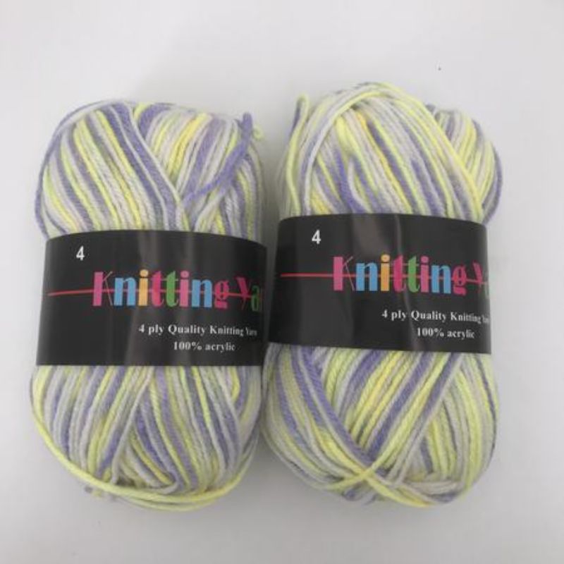 Colorful and durable Knitting Yarn - Mix #4, featuring 6 x 100g skeins for versatile crafting projects.