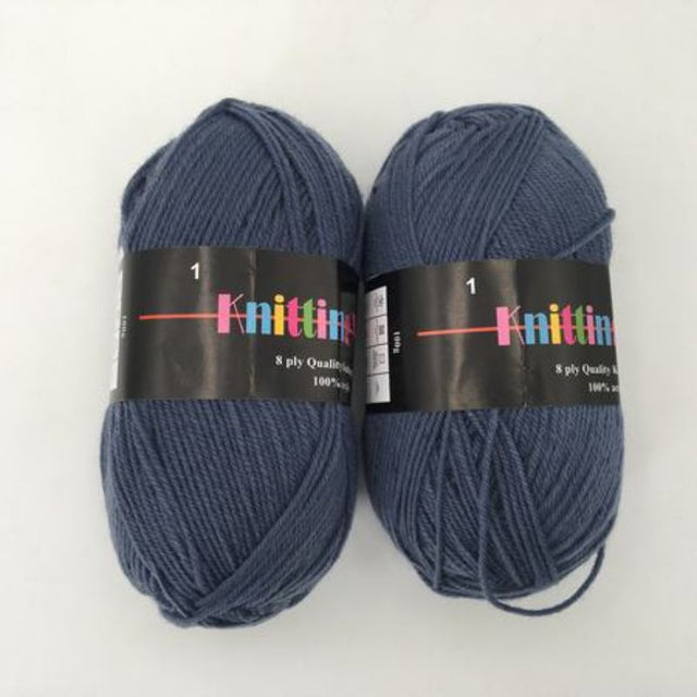Premium #1 knitting yarn set of six 100g skeins in vibrant colors, perfect for cozy and stylish crafting projects.