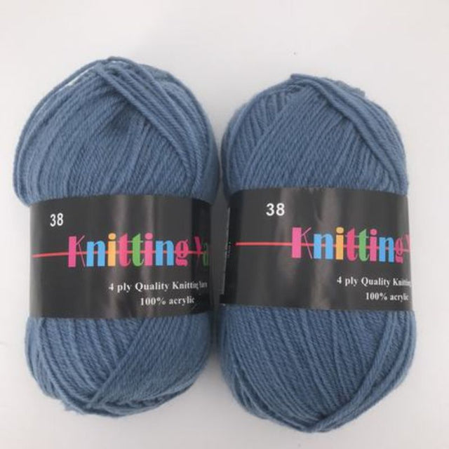 Premium Knitting Yarn - #38 in a pack of 6, 100g each, soft, durable, perfect for cozy projects and vibrant creations.
