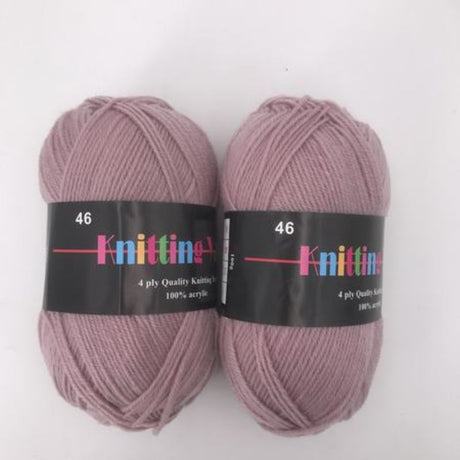 Premium #46 knitting yarn pack of 6x100g, soft, durable, vibrant colors for versatile projects like scarves, sweaters, and blankets.