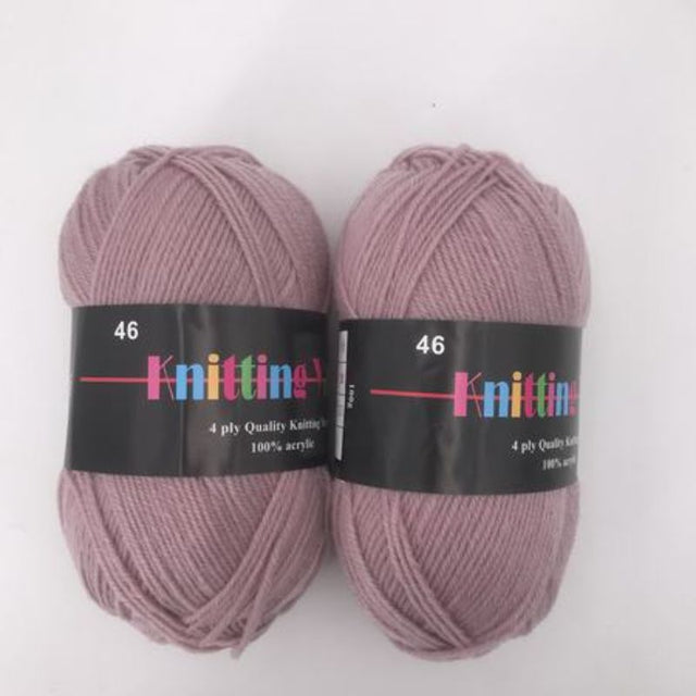 Premium #46 knitting yarn pack of 6x100g, soft, durable, vibrant colors for versatile projects like scarves, sweaters, and blankets.