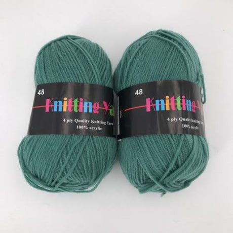 Vibrant Knitting Yarn - #48, 100g pack of 6; soft, durable fibers for cozy sweaters and stylish accessories.