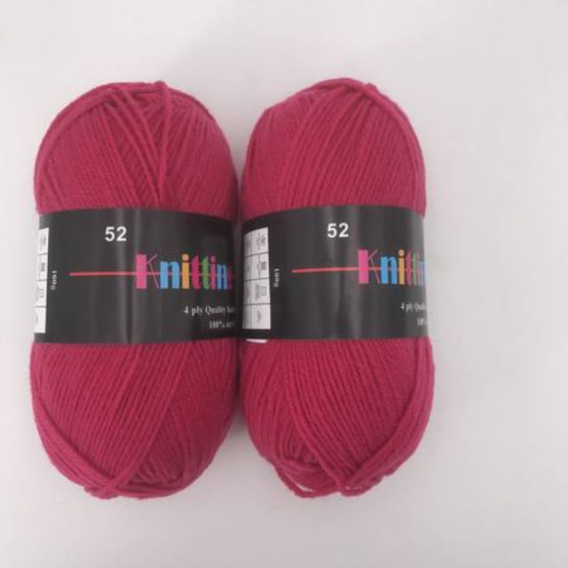 High-quality #52 Knitting Yarn in 100g packs (6pcs), perfect for cozy projects and vibrant crafts.