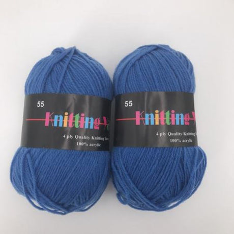 Vibrant #55 Knitting Yarn pack of 6 at 100g each, perfect for cozy projects like scarves, shawls, and accessories.