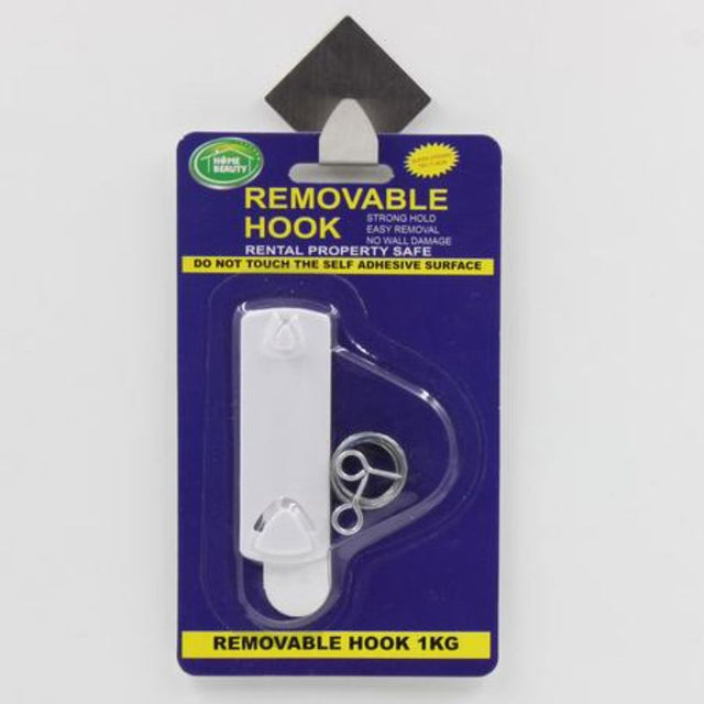 Set of 12 self-adhesive hooks, 7.5cm each, ideal for home organization and easy installation without tools.