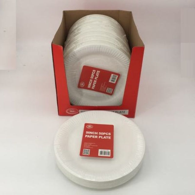 9" eco-friendly paper plates, 900 count, microwavable, leak-proof, perfect for parties and everyday use.