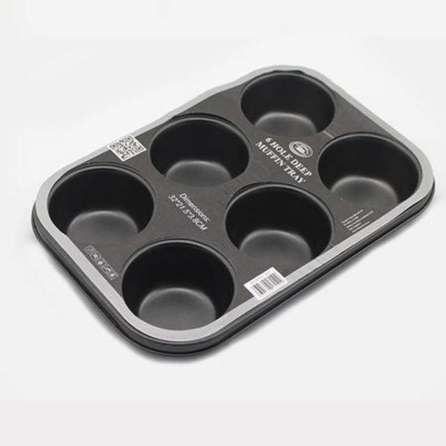 Muffin tray set of 12, non-stick 23 x 3CM pans for baking perfect muffins and cupcakes with easy release and cleanup.