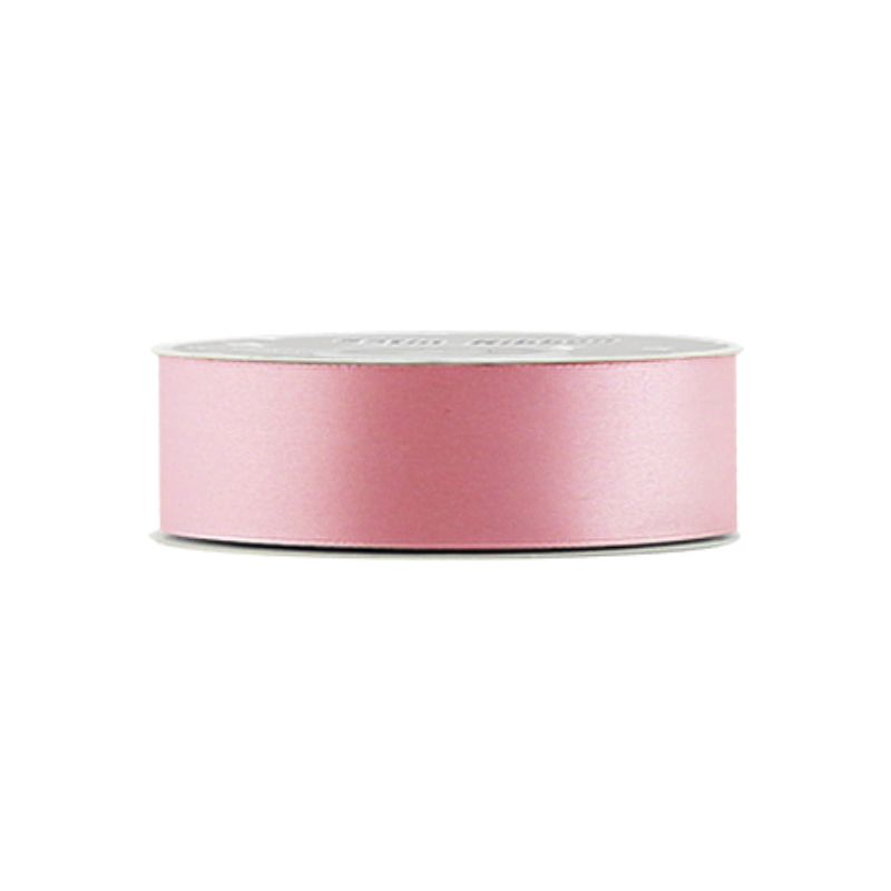 Light pink satin ribbon set of 5, 2cm x 21 yards, perfect for crafting, gift wrapping, and elegant decorations.