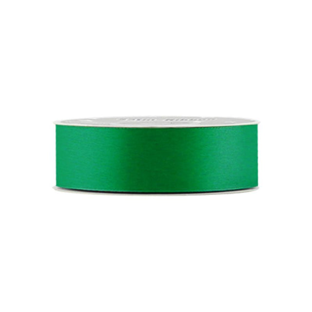 Set of 5 dark grass satin ribbons, each 2cm x 21 yards, perfect for crafts, gift wrapping, and elegant decor.