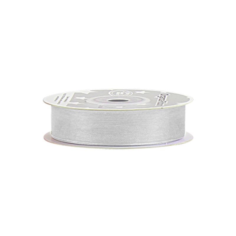 Organza Ribbon - White 2cm x 25 Yard (Set of 5)