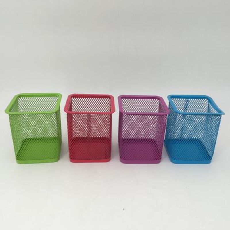 Vibrant set of 12 assorted color pen holders for organized and stylish workspace, perfect for home, school, or office.