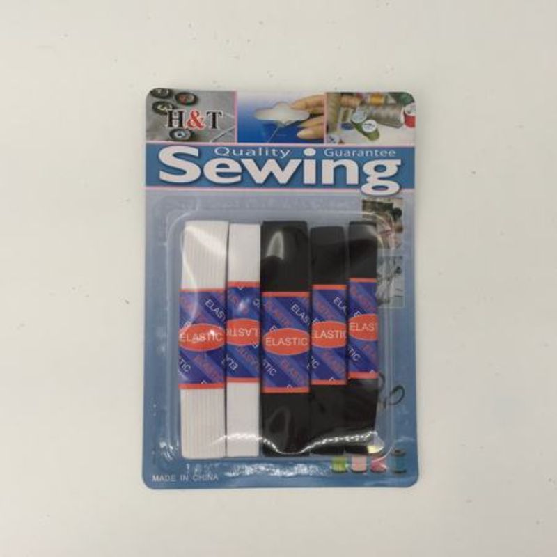 High-quality sewing elastic in 12 packs, perfect for crafting, providing excellent stretch and versatility for all projects.