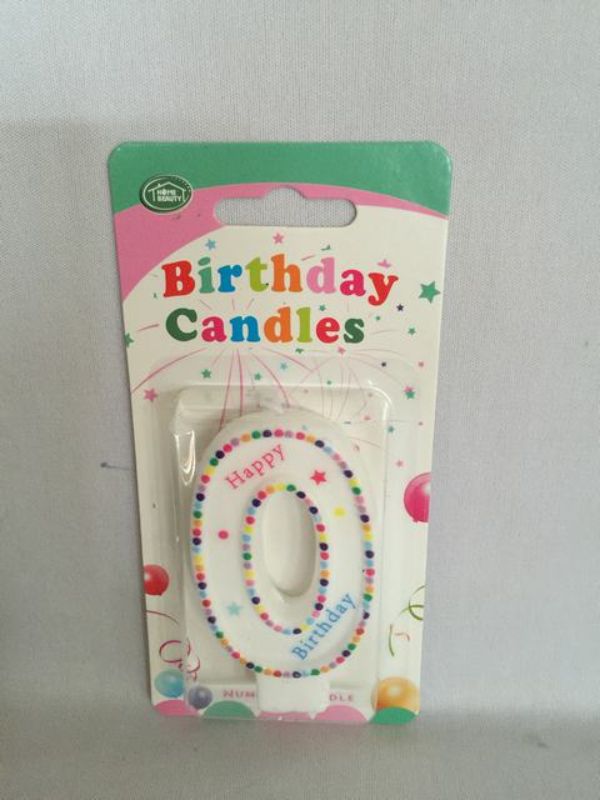 Birthday Candles - 0 (Set of 12)