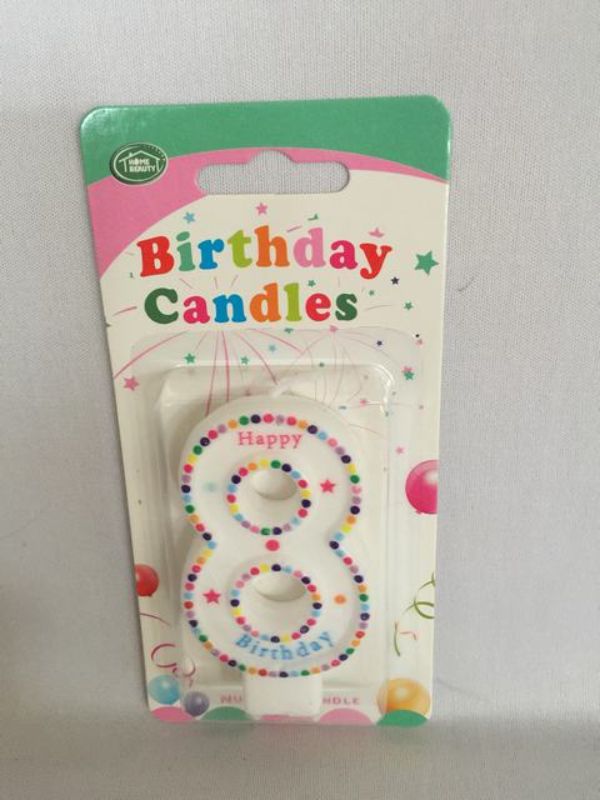 Birthday Candles - 8 (Set of 12)