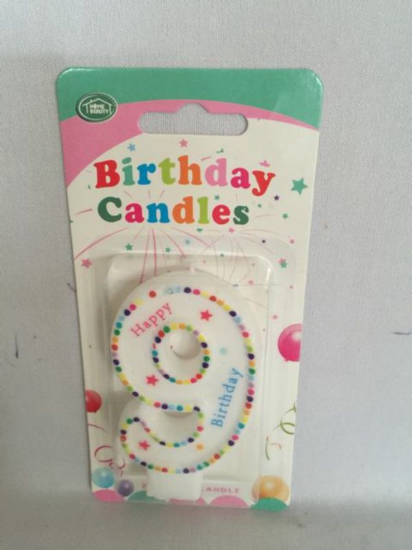 Brightly colored set of 12 birthday candles, perfect for adding charm to any cake and celebration.