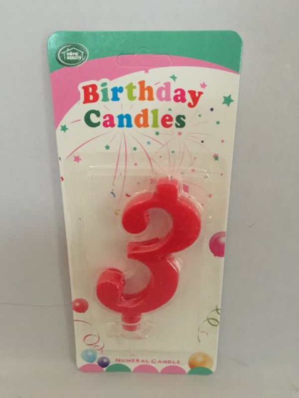 Vibrant set of 12 red birthday candles, ideal for adding a festive touch to cakes for all celebrations.