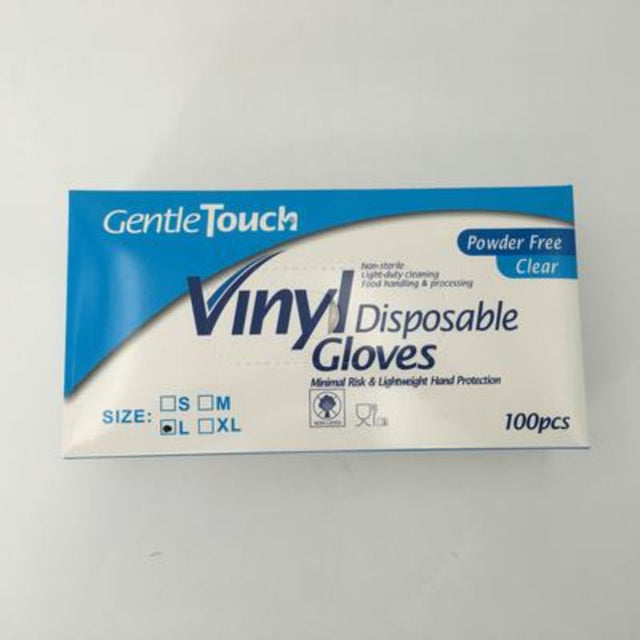 Large vinyl gloves in bulk, 600 pieces, powder-free for food handling, medical use, and cleaning tasks.